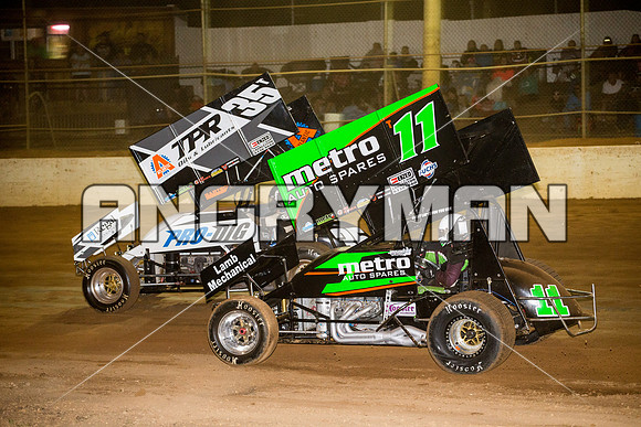 sprintcar 11 t11 Jason Redpath - 21 - Carrick - 20th Feb 2016