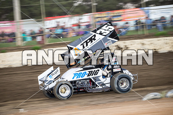sprintcar 35 t35 Bruce Pitt - 22 - Latrobe - 27th Feb 2016-6
