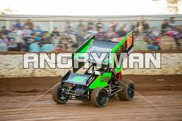 sprintcar 16 t16 Adam Alexander - 21 - Carrick - 20th Feb 2016-3