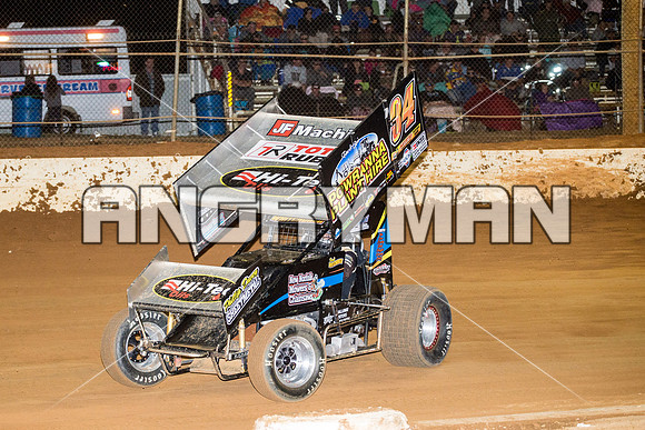 sprintcar 34 t34 Brad Whitchurch - 21 - Carrick - 20th Feb 2016-9