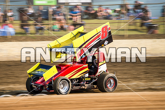 sprintcar 8 t8 Curt Smith - 15 - Latrobe - 16th Jan 2016