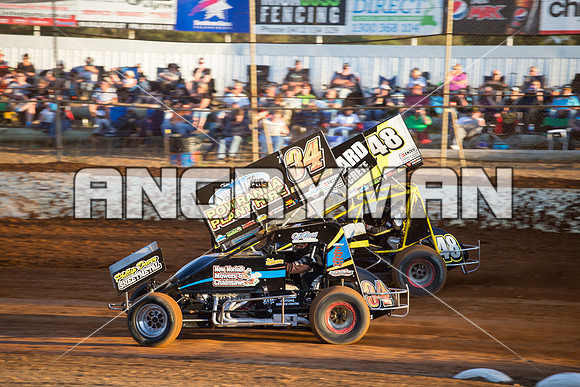 sprintcar 34 t34 Brad Whitchurch - 21 - Carrick - 20th Feb 2016-4