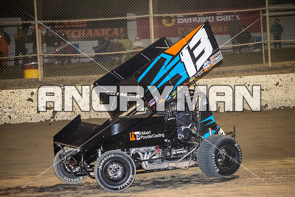 sprintcar 13 T13 Chris Gallagher - 14 - Latrobe - 15th Jan 2016-10