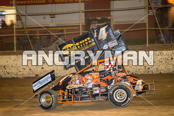 sprintcar 4 t4 Gerry Hoekstra - 14 - Latrobe - 15th Jan 2016-15