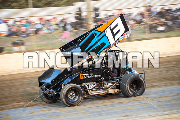 sprintcar 13 T13 Chris Gallagher - 15 - Latrobe - 16th Jan 2016-4