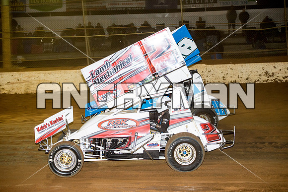 sprintcar 2 t2 Scott Bissett - 21 - Carrick - 20th Feb 2016-11