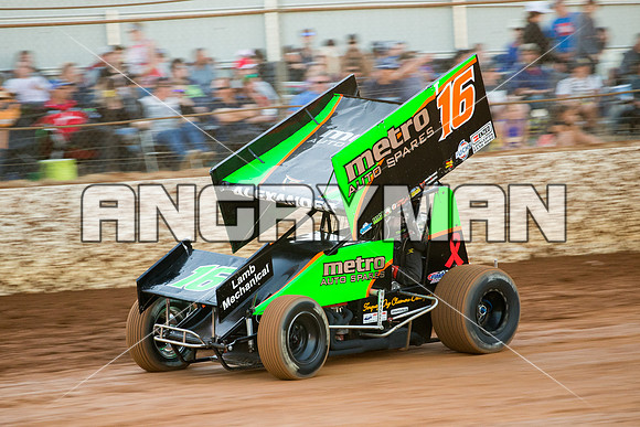 sprintcar 16 t16 Adam Alexander - 21 - Carrick - 20th Feb 2016-5