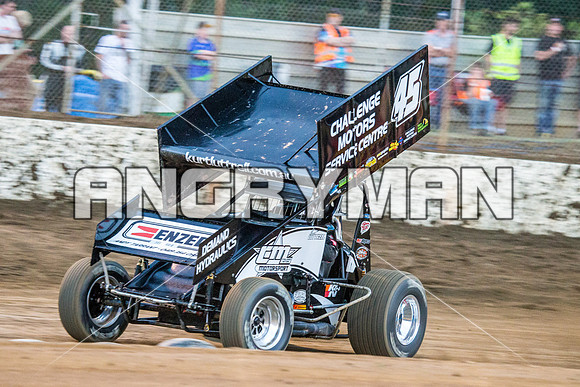 sprintcar 45 t45 Kurt Luttrell - 7 - Hobart - 22nd Nov 2014-7