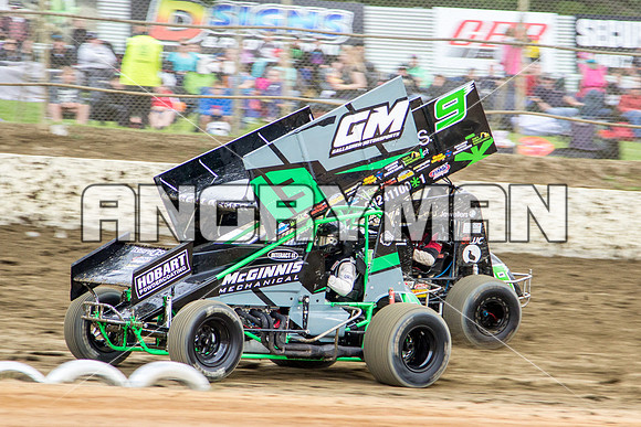 sprintcar 13 T13 Chris Gallagher - 9 - Latrobe - 6th December 2014-7