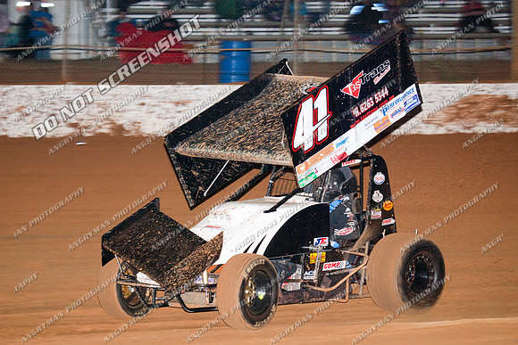 sprintcar 41 t41 damian robins - Carrick Nov 6th-5