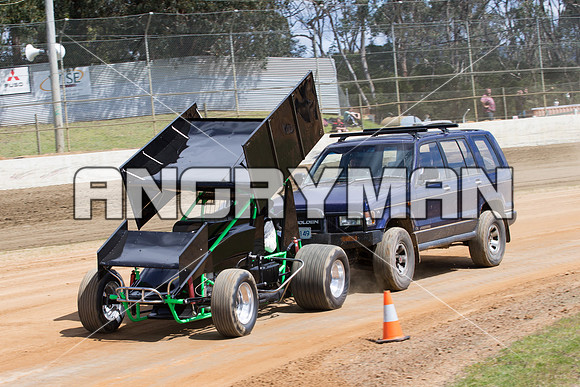 sprintcar 13 T13 Chris Gallagher - 2 - Latrobe Practice Day - 11th October 2014