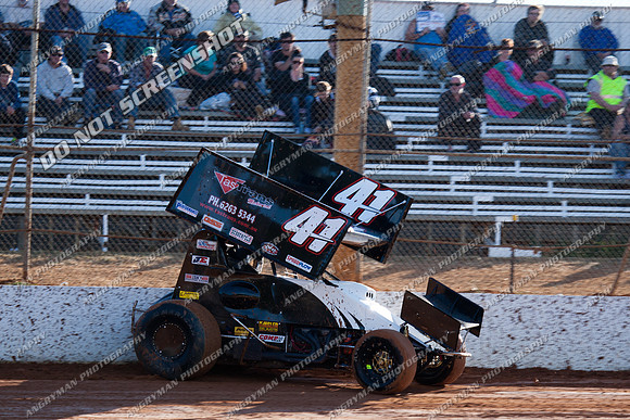 sprintcar 41 t41 damian robins - Carrick Nov 6th-2