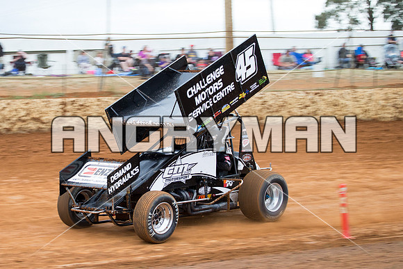 sprintcar 45 t45 Kurt Luttrell - 6 - Carrick - 8th Nov 2014-9