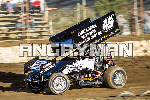 sprintcar 45 t45 Kurt Luttrell - 7 - Hobart - 22nd Nov 2014-3