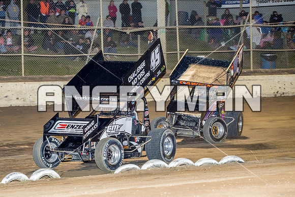 sprintcar 45 t45 Kurt Luttrell - 9 - Latrobe - 6th December 2014-15