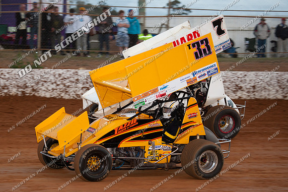 sprintcar 33 t33 jake krushka - Carrick Nov 6th