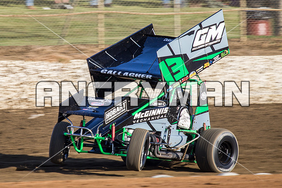 sprintcar 13 T13 Chris Gallagher - 4 - Latrobe - 25th October 2014-3