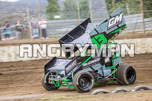 sprintcar 13 T13 Chris Gallagher - 7 - Hobart - 22nd Nov 2014