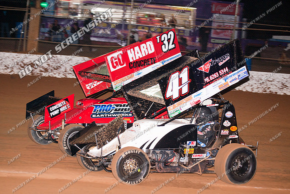 sprintcar 41 t41 damian robins - Carrick Nov 6th-6