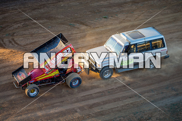 sprintcar 32 t32 nick anderson - 11 - Carrick Practice Session - 20th December 2014-24