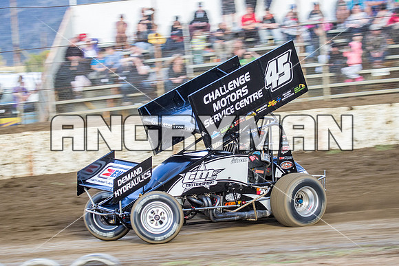 sprintcar 45 t45 Kurt Luttrell - 7 - Hobart - 22nd Nov 2014-4