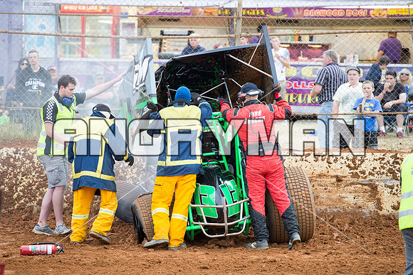 sprintcar 13 T13 Chris Gallagher - 6 - Carrick - 8th Nov 2014-8