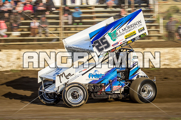 sprintcar 25 t25 anthony frost - 7 - Hobart - 22nd Nov 2014-2