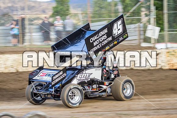 sprintcar 45 t45 Kurt Luttrell - 7 - Hobart - 22nd Nov 2014-5