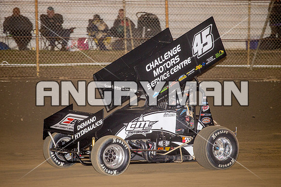 sprintcar 45 t45 Kurt Luttrell - 7 - Hobart - 22nd Nov 2014-11
