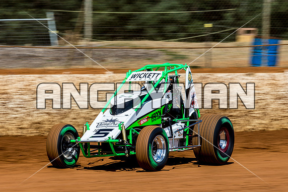Wingless 5 S5 Joel Chadwick - 21 - Carrick - Wingless Sprint Aus Title Practice - 23rd Feb 2017