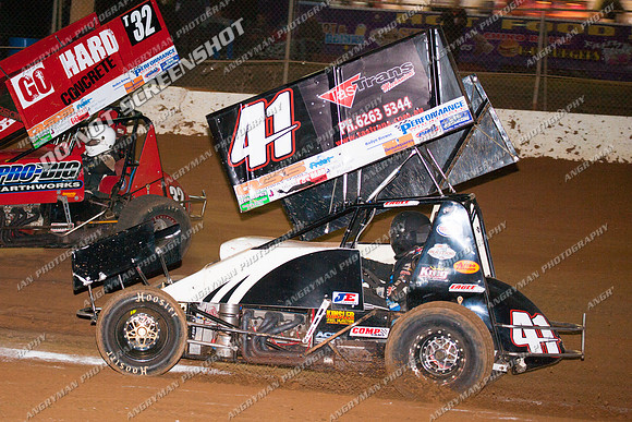 sprintcar 41 t41 damian robins - 11 - Carrick 17th December 2011 - DK Hyrdocarbon 20-20-5