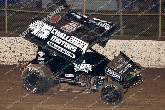 sprintcar 45 t45 kurt luttrell - 10 - Latrobe 8th Dec 2012-13