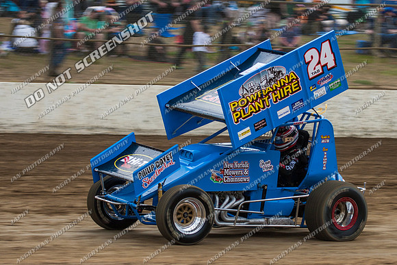 sprintcar 24 t24 shaun robins - 10 - Latrobe 8th Dec 2012