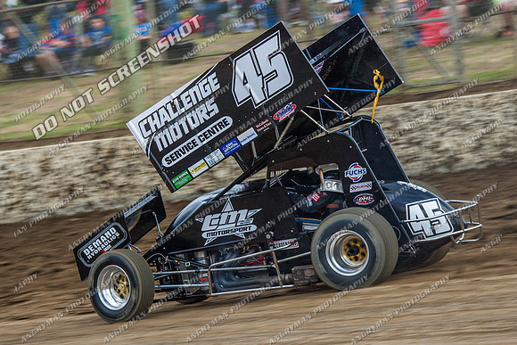 sprintcar 45 t45 kurt luttrell - 10 - Latrobe 8th Dec 2012-2