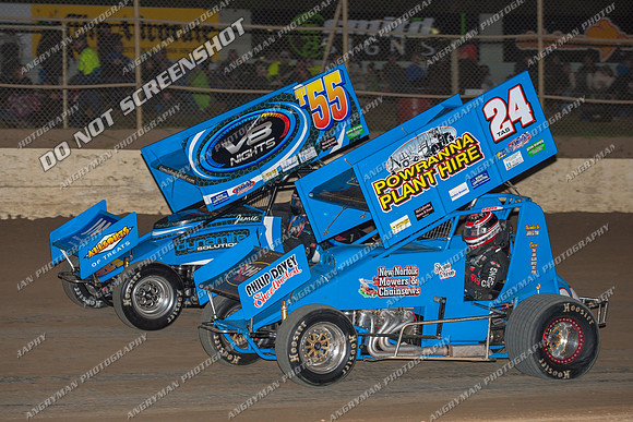 sprintcar 24 t24 shaun robins - 13 - Latrobe - 1st Jan 2013-4