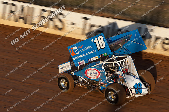 sprintcar 18 t18 jamie oneill - 14 - Carrick - 4th Jan 2013