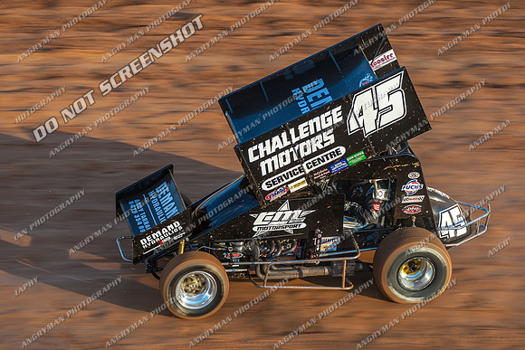 sprintcar 45 t45 kurt luttrell - 14 - Carrick - 4th Jan 2013-2