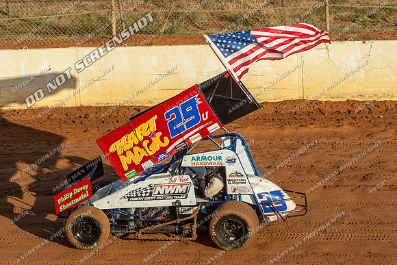 sprintcar 29 usa 29 bill rose - 14 - Carrick - 4th Jan 2013