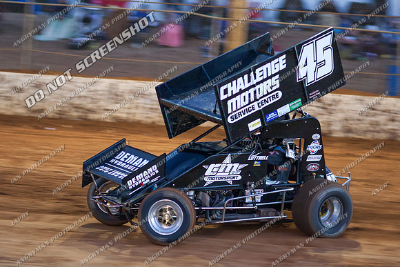 sprintcar 45 t45 kurt luttrell - 24 - Carrick - 9th Feb 2013-9