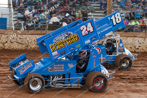 sprintcar 24 t24 shaun robins - 24 - Carrick - 9th Feb 2013-3
