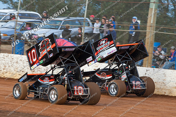 sprintcar 10 t10 callum zizek - 24 - Carrick - 9th Feb 2013-2