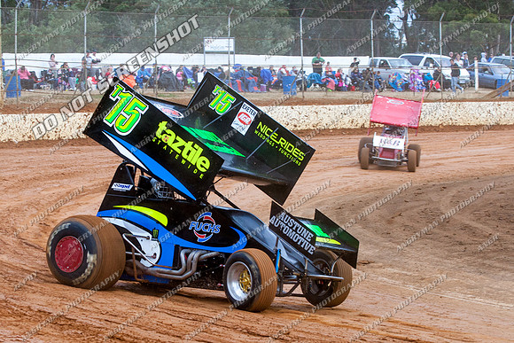 sprintcar 15 t15 tim austin - 24 - Carrick - 9th Feb 2013