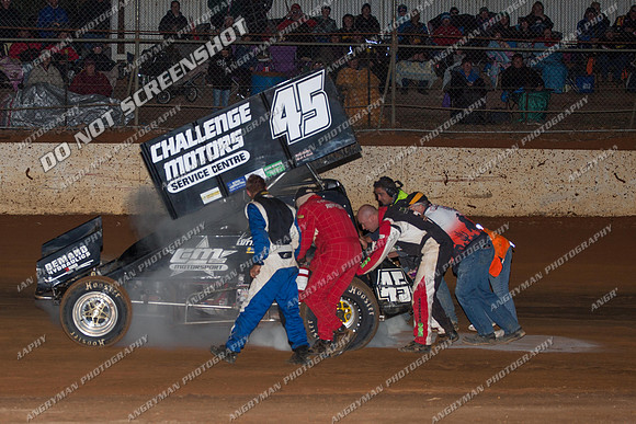 sprintcar 45 t45 kurt luttrell - 24 - Carrick - 9th Feb 2013-11
