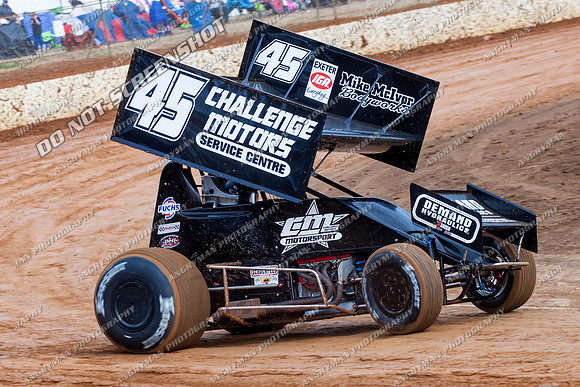 sprintcar 45 t45 kurt luttrell - 24 - Carrick - 9th Feb 2013-2