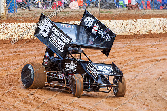 sprintcar 45 t45 kurt luttrell - 24 - Carrick - 9th Feb 2013