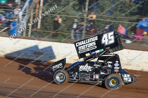 sprintcar 45 t45 kurt luttrell - 24 - Carrick - 9th Feb 2013-4