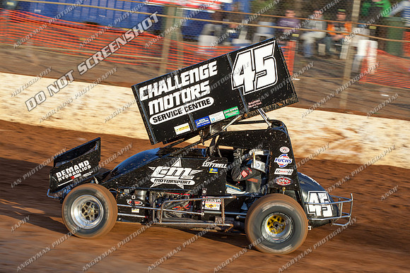 sprintcar 45 t45 kurt luttrell - 24 - Carrick - 9th Feb 2013-5