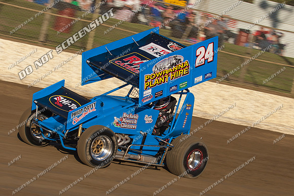 sprintcar 24 t24 shaun robins - 27 - Latrobe 1st March 2013