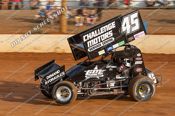 sprintcar 45 t45 kurt luttrell - 29 - Carrick - 9th March 2013-2