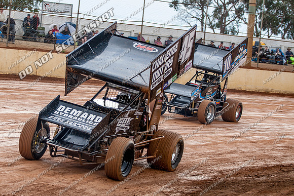 sprintcar 45 t45 kurt luttrell - 30 - Carrick - 10th March 2013